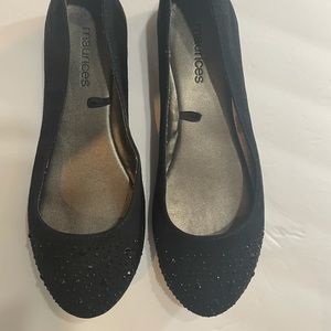 Maurices/ballerina flats/7.5/black